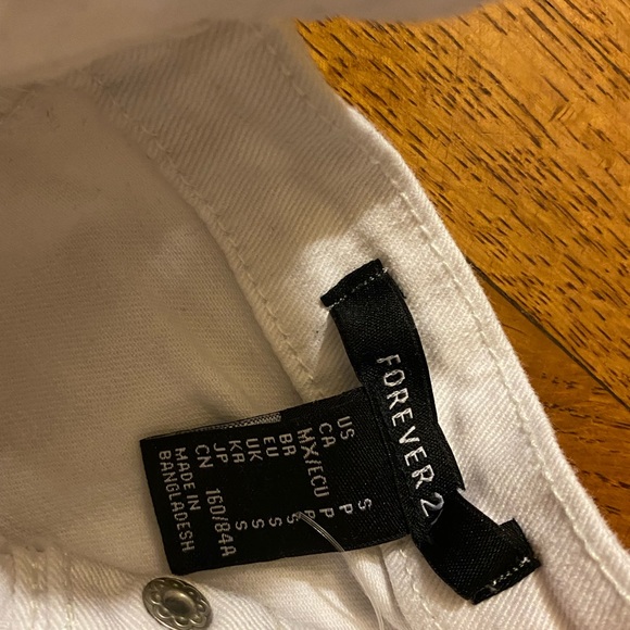 Buttoned white forever 21 mini dress - Picture 2 of 2